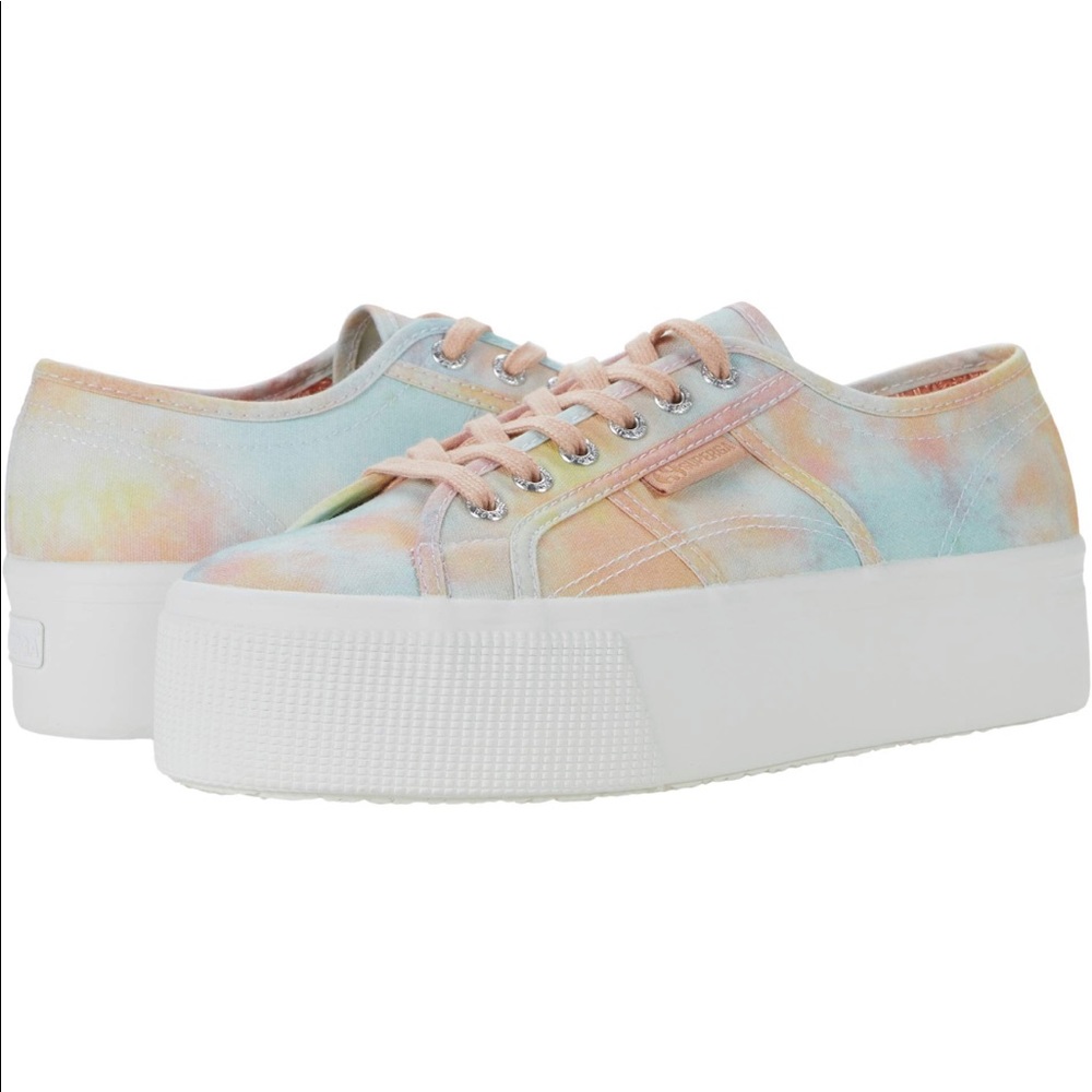 Superga Tie-Dye Platform Sneakers